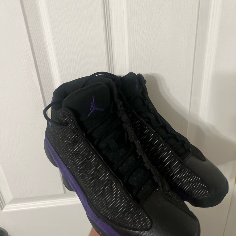 Jordan Athletic Shoes Black Purple